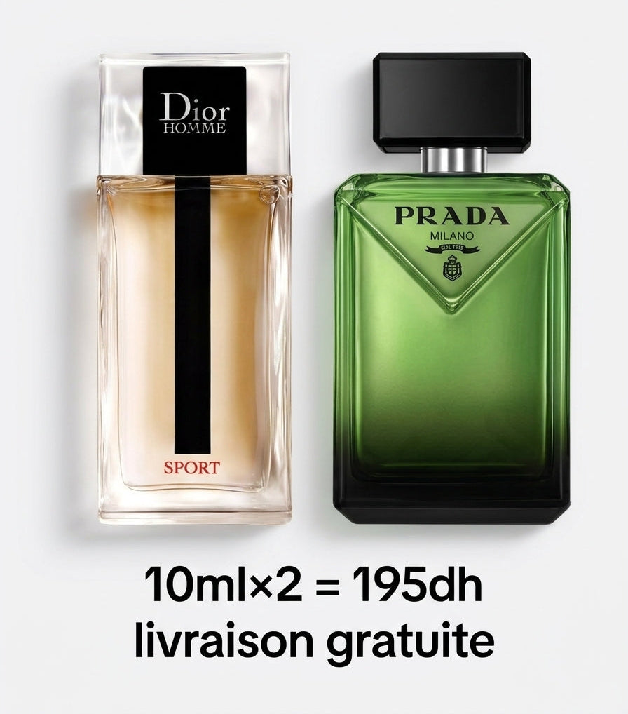 Pack prada paradigme + dior homme sport