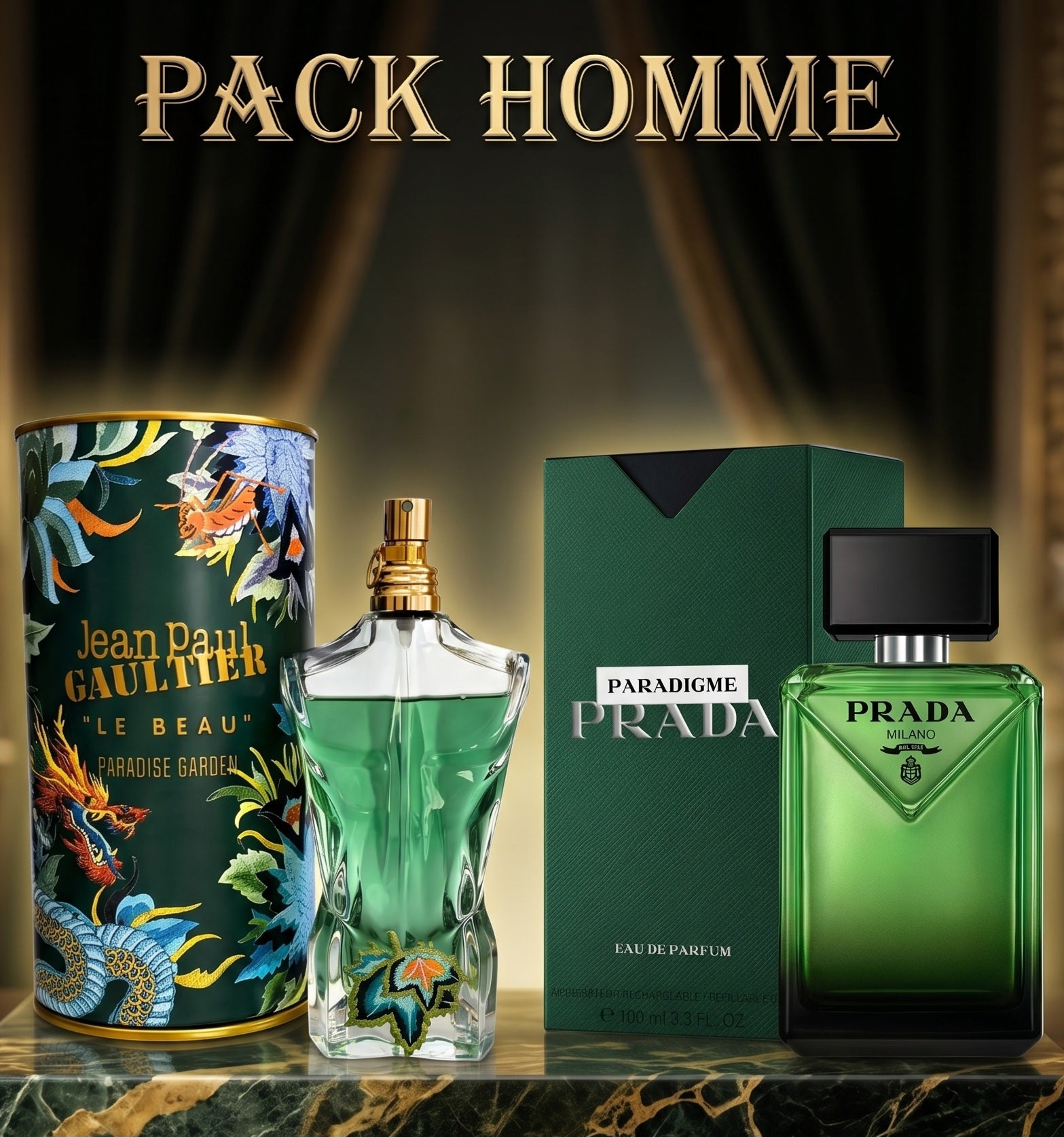 Pack le beau paradise garden + prada paradigme